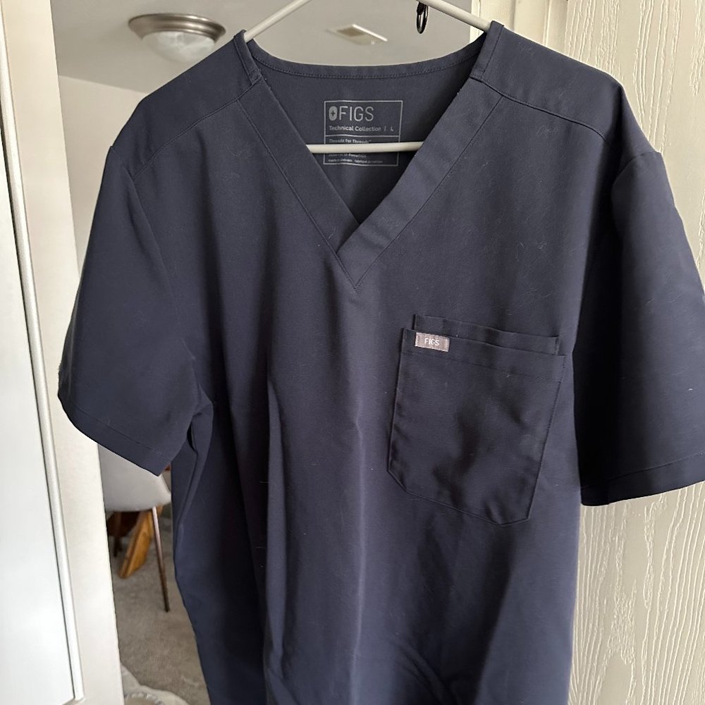 Figs Scrubs tops and bottoms, 2 piece - Quiet navy